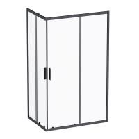 W93G-404-120280-BT Gem S Twin Slide Душевое ограждение AM.PM 120x80, профиль черный мат