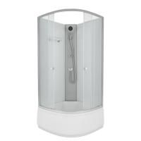 Душевая кабина Niagara Eco E90/40/MT/BK (90х90х195) высокий поддон(40см),стекло матовое,4 места