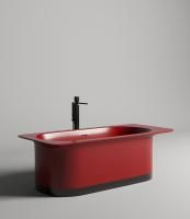 Ванна отдельностоящая Salini NINFEA 180x82 RAL полностью, S-Stone, матовый 102721MF