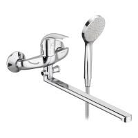 319500001_xxx Eclipse, Смеситель для ванны и душа AM.PM с универсальным изливом и душевым комплектом, хром