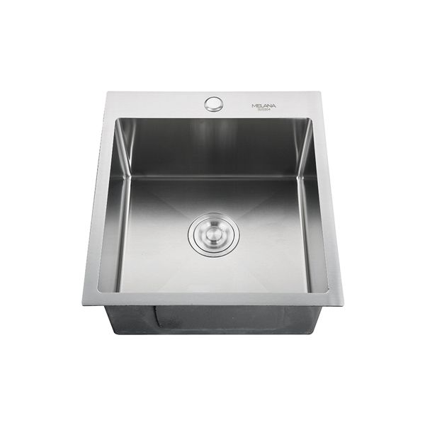 Мойка Melana H48544 ProfLine 3,0/200 САТИН врезная прямоугольная с коландером H48544
