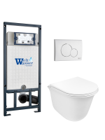 Комплект инсталляции с унитазом Weltwasser MARBERG 507 + TELBACH 004 GL-WT + MAR 507 RD GL-WT
