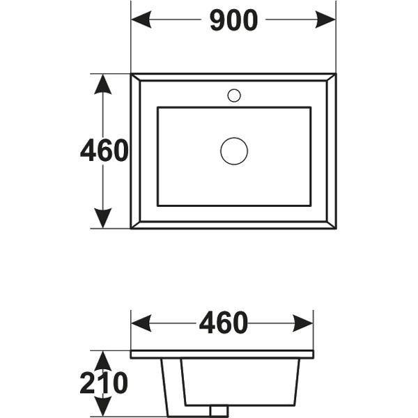 Раковина Melana MLN-F90