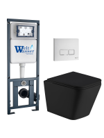 Комплект инсталляции с унитазом Weltwasser MARBERG 410 + GELBACH 043 MT-BL + MAR 410 SE GL-WT