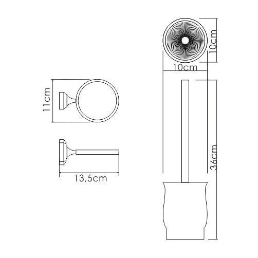 Щетка для унитаза WasserKRAFT K-24127