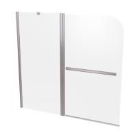 Душевая шторка на ванну Taliente TA-1214CP 120х140 стекло прозрачное 6 мм