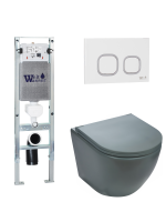 Комплект инсталляции с унитазом Weltwasser AMBERG 350 ST + MERZBACH 043 MT-GR + AMBERG RD-WT