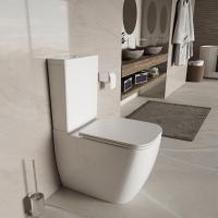 Унитаз-компакт Vincea Tornado Bien VT2-51T, белый, ультратонкое сиденье soft-close, P-trap
