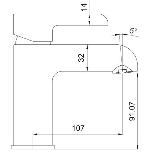 Смеситель для раковины Gappo G03-8 G1003-8