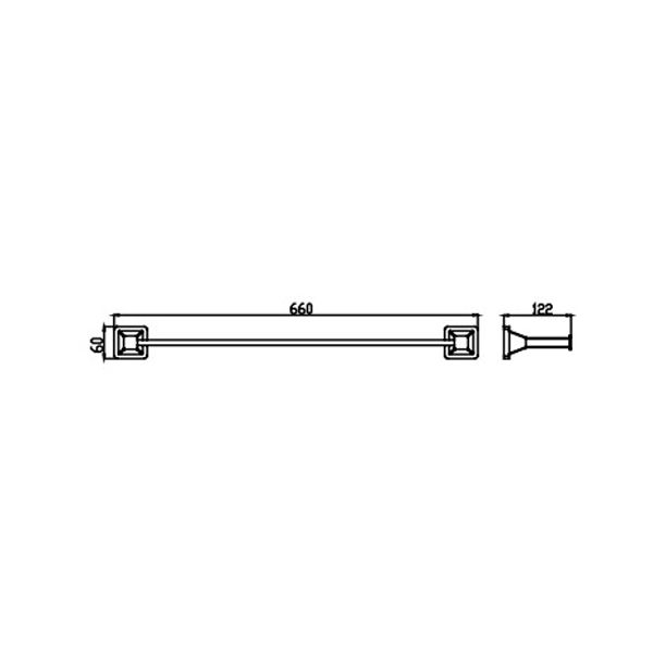 Полотенцедержатель Kaiser Moderne KH-1037