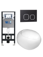 Унитаз с инсталляцией WeltWasser AMBERG 506 + JECKENBACH 004 GL-WT + AMBERG RD-BL