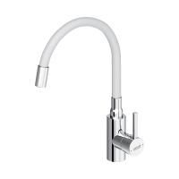 D3007633 Logic Кухонный смеситель Dorff с гибким изливом, белый