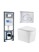Комплект инсталляции с унитазом Weltwasser MARBERG 410 + NESENBACH 004 GL-WT + MAR 410 RD-CR