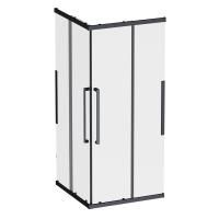 W84G-403-9090-BТ Душевое ограждение AM.PM Func Square Slide 90х90, черный, прозрачное