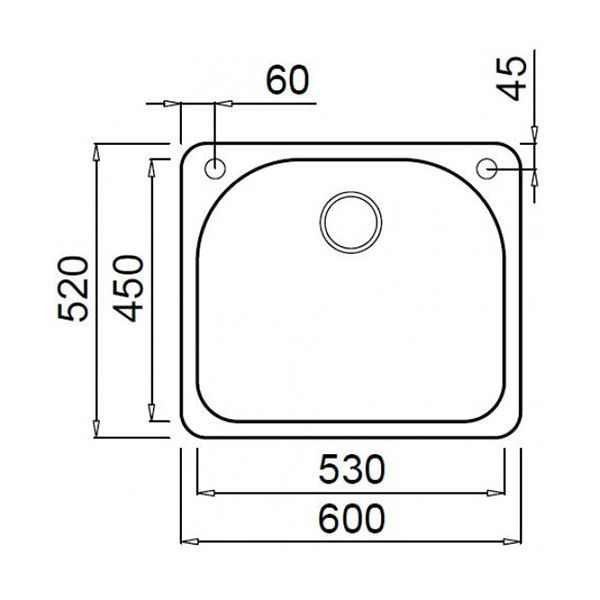 Кухонная мойка Elleci Fox 180 G52 Bianco LGF18052BTP