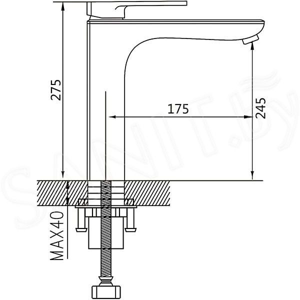 Смеситель для раковины Shevanik S8511T