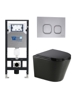 Комплект инсталляции с унитазом Weltwasser AMBERG 506 + SALZBACH 043 GL-BL + AMBERG RD-CR