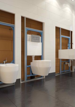 Комплект Styron STY-740+STY-800-2 хром-глянцевая кнопка смыва и унитаз подвесной TIMO RIMLESS KULO ТК-403