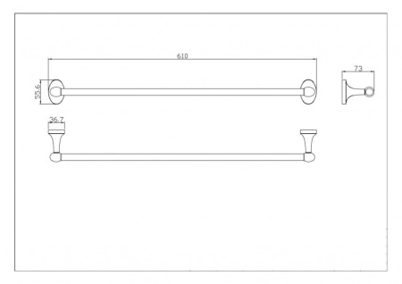 Полотенцедержатель CeramaLux Bell 53508