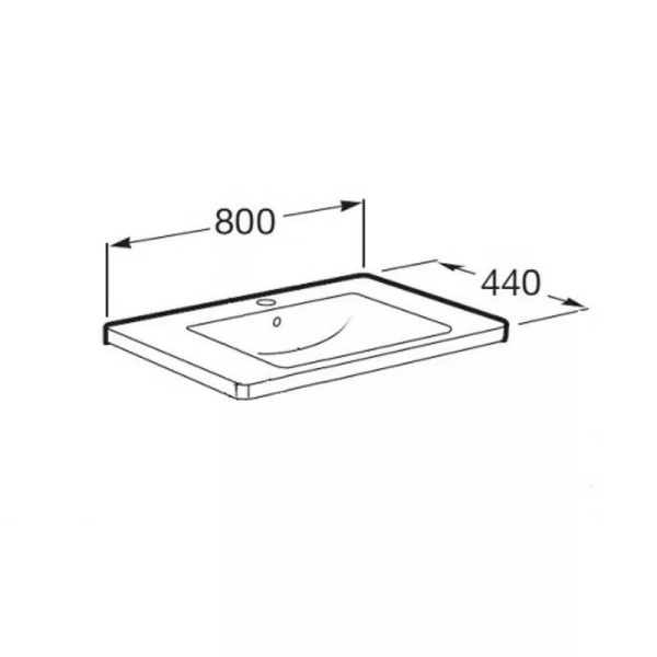 Умывальник Roca Unik The Gap 80x44 A327470000