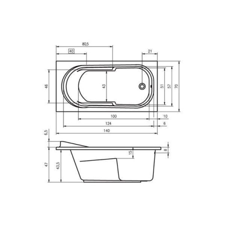 Ванна Riho Columbia 140