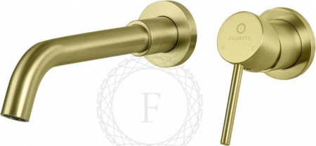 Cмеситель для раковины FILARETE Roun FL4020 (Матовое золото)