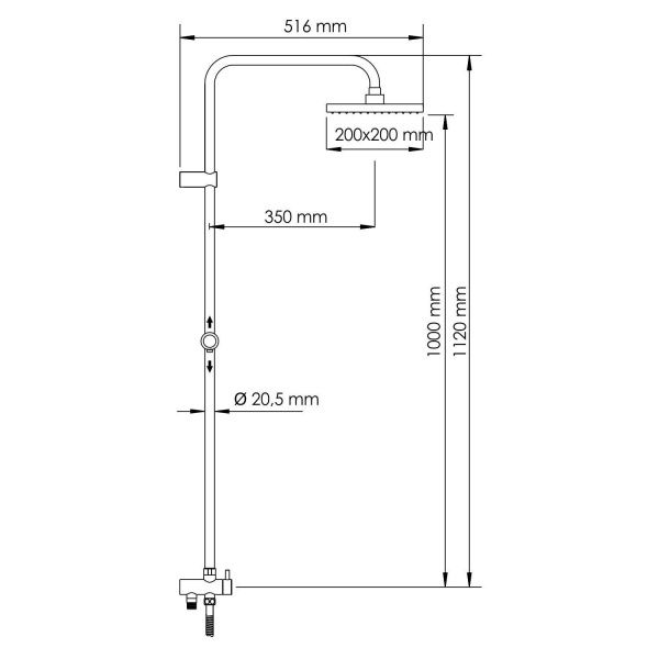 Душевая стойка Wasserkraft A040