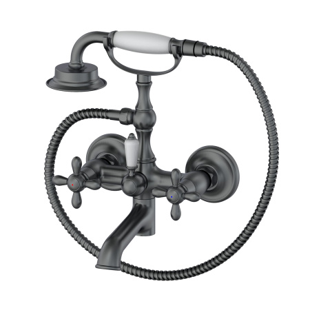Смеситель для ванны с душем WONZON & WOGHAND, Темный графит (WW-88639020-BGM)