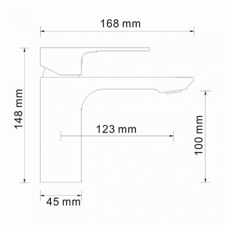 Смеситель для умывальника Wasserkraft Dinkel 5803