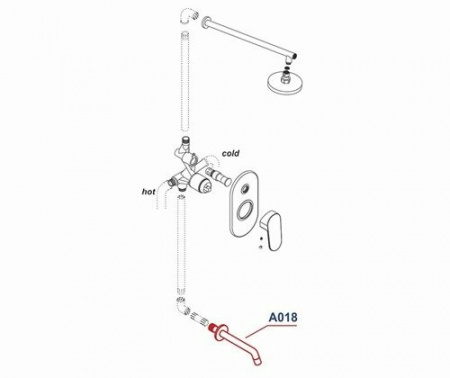 Излив WasserKraft A018