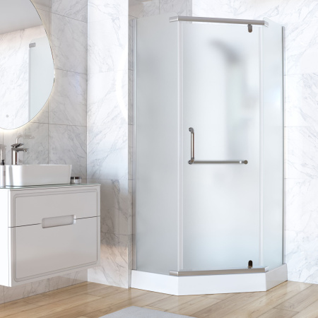 Душевой уголок Taliente TA-09093-1MP 90х90 стекло рифленое 6 мм