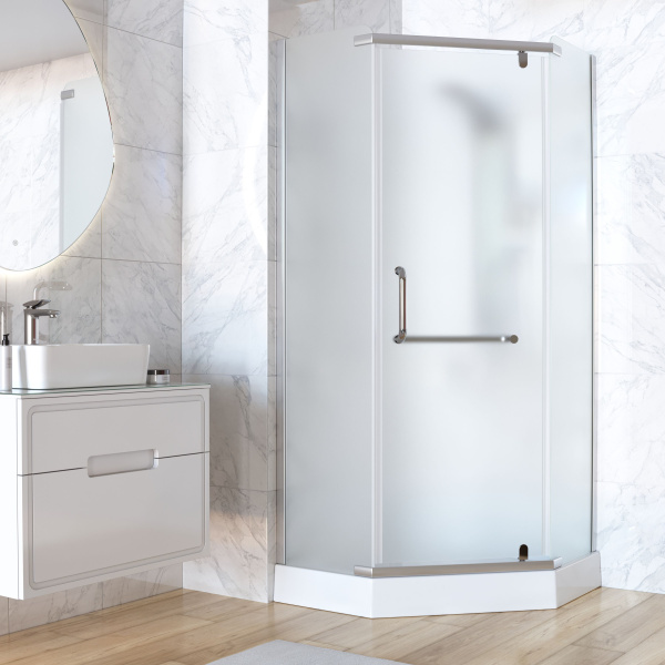 Душевой уголок Taliente TA-09093-1MP 90х90 стекло рифленое 6 мм