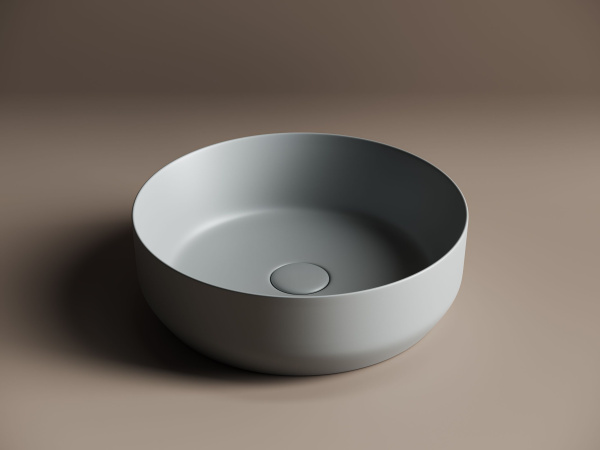 Умывальник чаша накладная круглая Ceramicanova Element 390*390*120мм, Антрацит матовый, CN6022MH