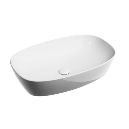 Умывальник чаша накладная овальная Ceramicanova Element 600*380*138мм, Белый, CN6049