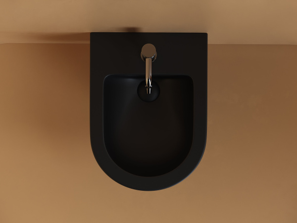 Подвесное биде Ceramicanova Uno, черный матовый, CN11002MB