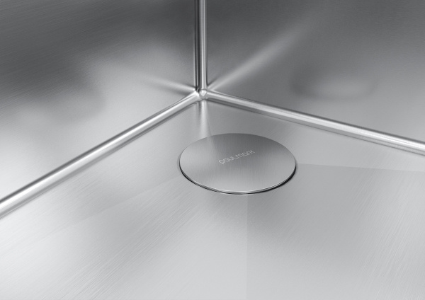 Мойка Paulmark NEXT-SKEW 54 UNI PM885444-BS 440х540х200 мм, нержавеющая сталь, нержавеющая сталь