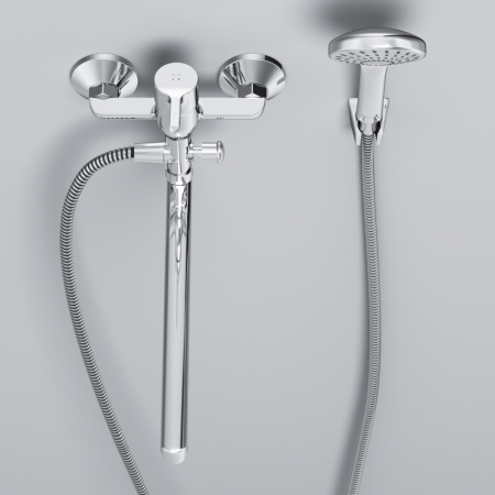 F85B90100 X-Joy S, Смеситель для ванны и душа AM.PM, излив 325 мм, душевой набор, хром