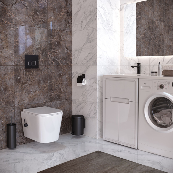 Унитаз Taliente Correto CR25200+SMnero подвесной