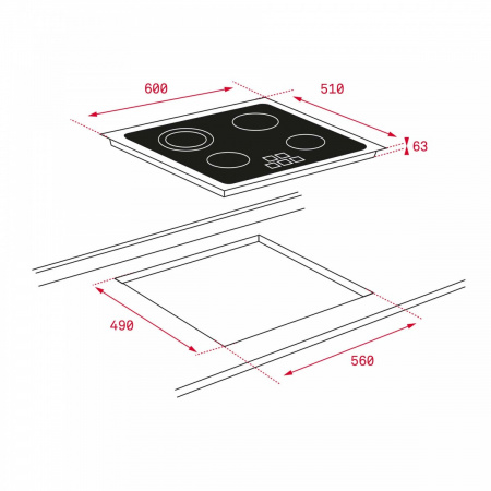 Комплект техники: Духовка TEKA HSB 645 SS INOX с варочной панелью TEKA TB 6415 и вытяжкой Вытяжка TEKA TL 6310 INOX