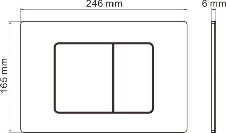 Кнопка для инсталляции Roxen Steel 420280G