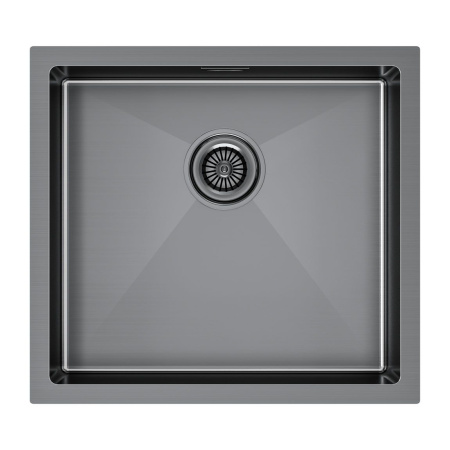 Мойка Paulmark GERBERG 48 UNI PM254844-GM 440х480х200 мм, нержавеющая сталь, вороненая сталь