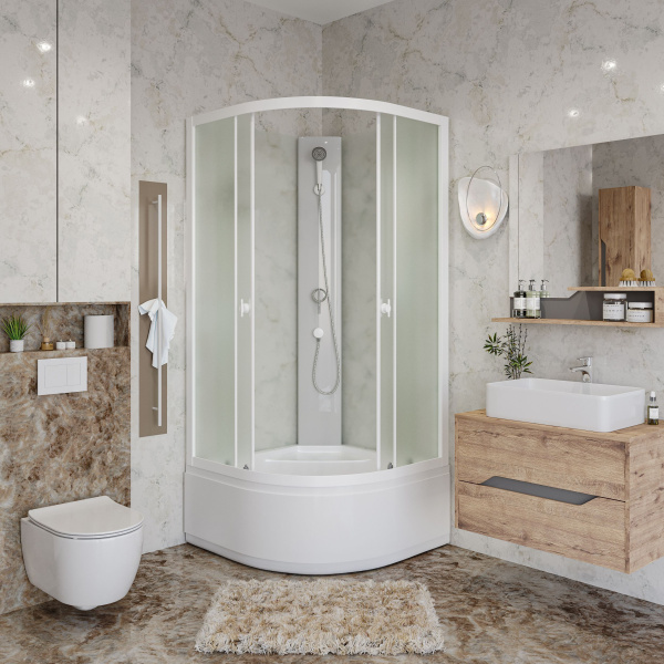 Душевая кабина Niagara Promo P90/40/MT/BK (90х90х195) 4 места