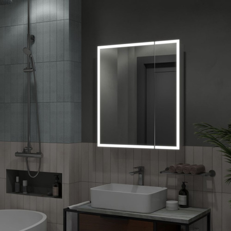 Зеркало-шкаф Reflexion Cube LED 700х800 RF2212CB