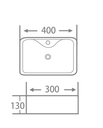 Умывальник Roxen Lex mini 570190 400*300*130