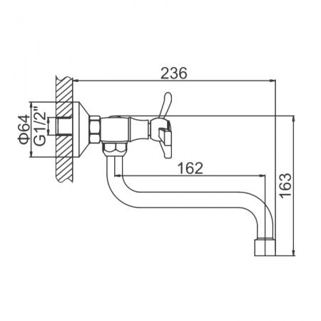 Смеситель для мойки Ledeme H12 L4612