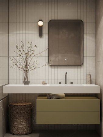 Зеркало Reflexon Night RX6149NT с фронтальной подсветкой, к/с, диммером 600х800