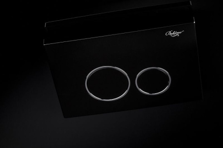 Клавиша смыва Boheme 662 Черная Хром