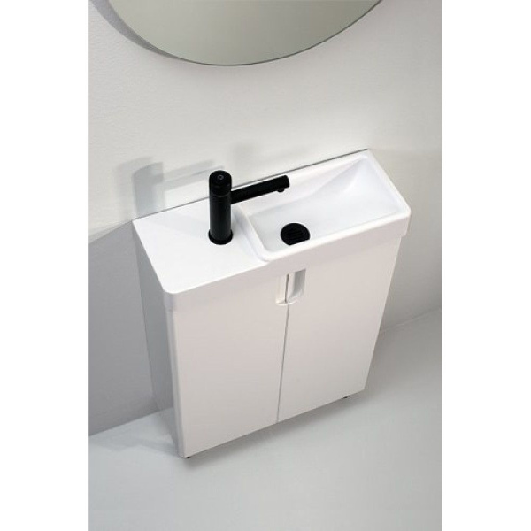 Тумба под умывальник Belux Кадис Н 80 Белый глянцевый