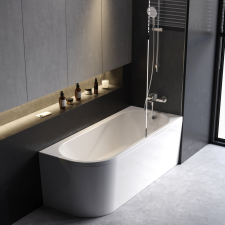 W94A-170R70W-ARP X-joy Комплект Ванна акриловая AM.PM угловая правосторонняя 170x70 см c каркасом, панелью