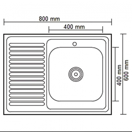 Кухонная мойка Ledeme L68060-6R 60x80